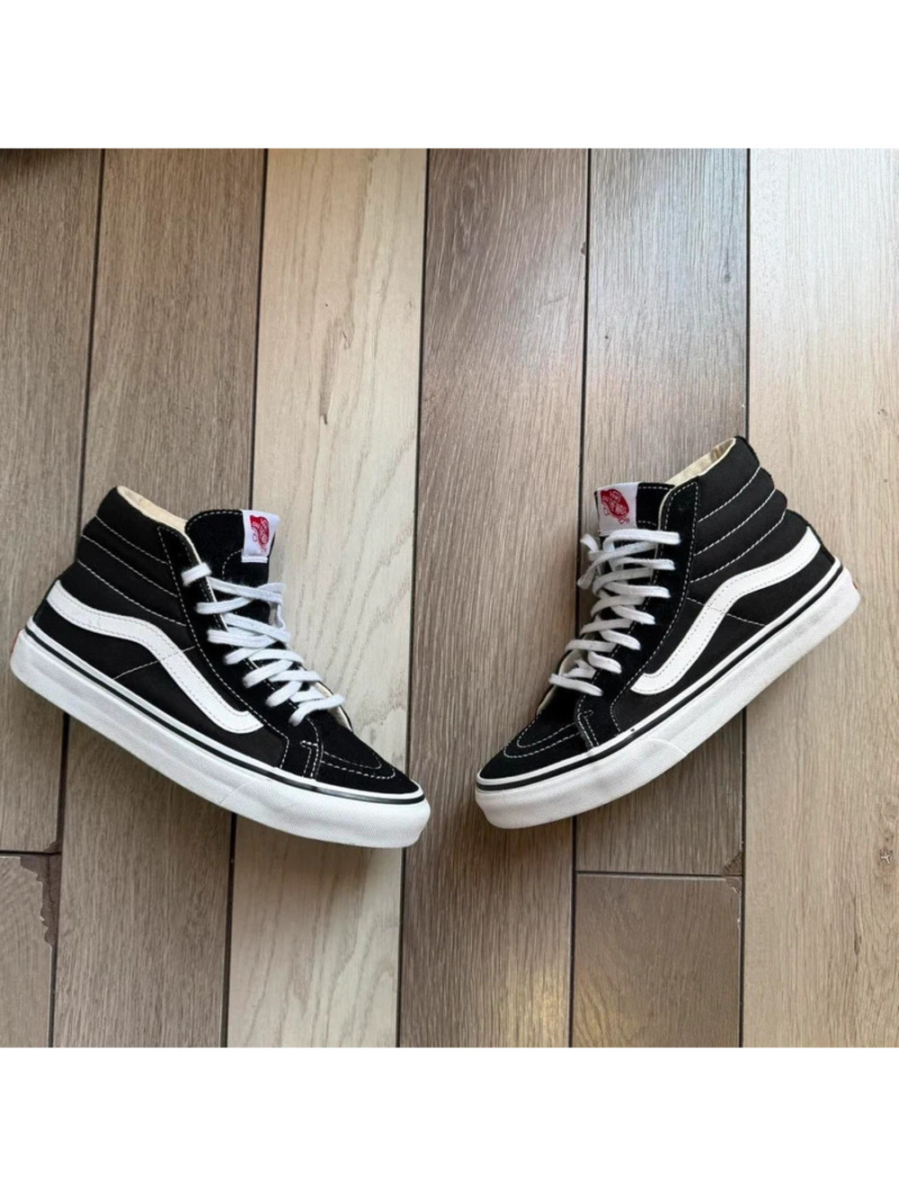 Vans Sk8-Hi Platform Black White Women’s Size 6 / Men’s 4.5